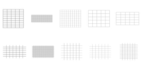 Minimalist Square Grid Set