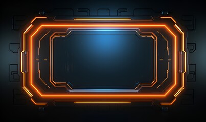 Abstract HUD sci-fi background