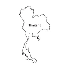 Obraz premium Thailand map icon