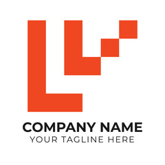 Creative monogram minimalist business logo design template