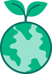 environmental and ecology save earth icon