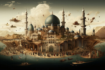 the diversity of Islamic festivals around the world, featuring elements from celebrations such as Mawlid, Ashura, or Milad-un-Nabi. Generative AI