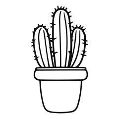 Cacti and succulents, cactus icon