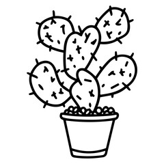 Cacti and succulents, cactus icon