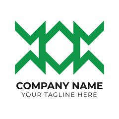 Professional corporate creative modern abstract monogram minimalist business logo design template