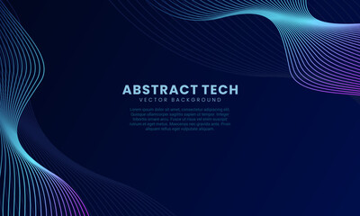 Techno Background Vector Design Template