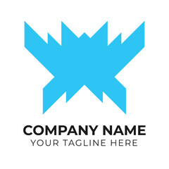 Obraz premium Professional corporate modern abstract monogram minimalist business logo design template