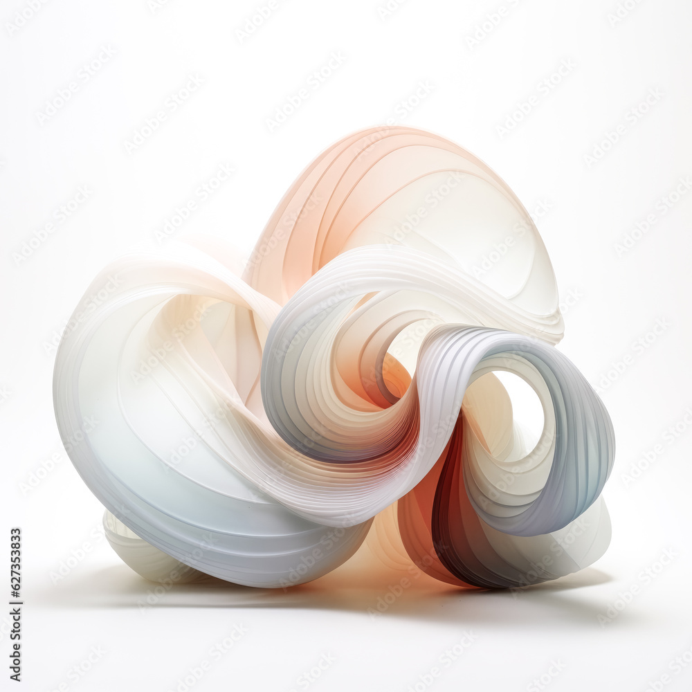 Aufkleber he creates an unexpected visual with muted hues on a blank background.