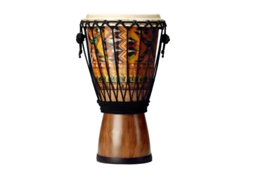 Fotobehang Djembe drum. isolated object, transparent background © Hatia