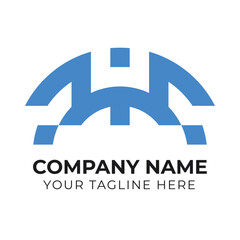 Obraz premium Professional modern abstract monogram minimalist business logo design template