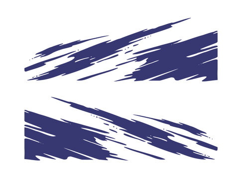 Wrap Design For Car vectors. Sports stripes, car stickers black color. Racing decals for tuning