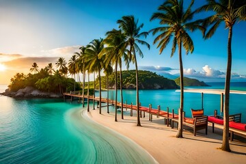 Obraz premium beach Generated Ai