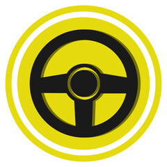steering wheel icon