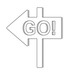 go forward sign icon