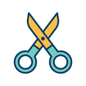 recommend clip art: scissors sign symbol vector glyph color icon
