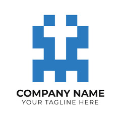 Obraz premium Creative modern abstract monogram minimalist business logo design template