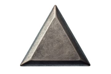 Isosceles triangle. isolated object, transparent background