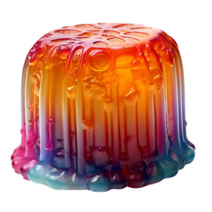 Jelly mold. isolated object, transparent background