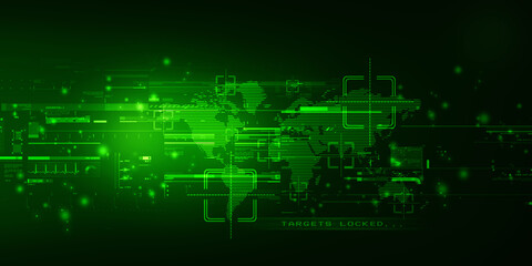 Obraz premium 2d illustration world map abstract background