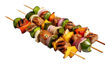 Kabob skewer. isolated object, transparent background