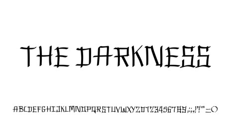 outline font for business