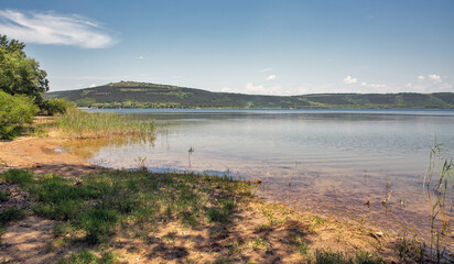 Bakota bay reservoir on Dnister river, Ukraine.