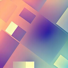 Polygonal abstract background with squares. Colorful gradient design. Low poly geometric rectangle shape modern banner.