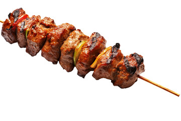 Kebab skewer. isolated object, transparent background