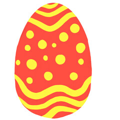 yellow striped easter eggs