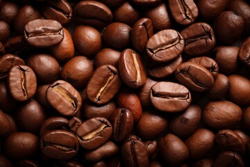 Obraz premium Coffee beans closeup background
