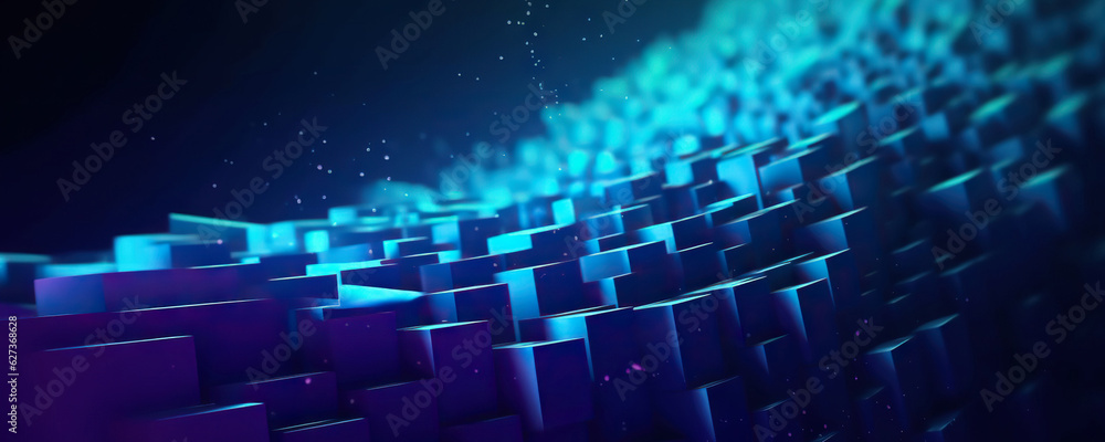 Poster abstract digital background. data universe illustration. ideal for depicting network abilities, tech