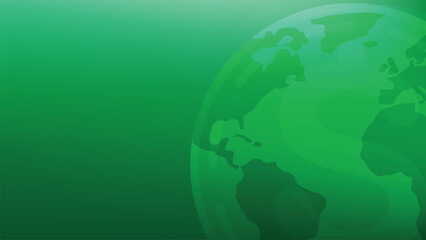 green world map background.