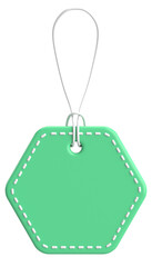 Price tag. Price label. 3D illustration.