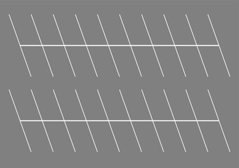 Empty Parking lots or Car Parking Space from Aerial view. Vector Illustration.