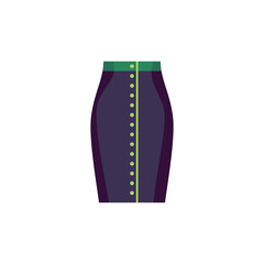 Clothing icon of a skirt. Vector illustration EPS10