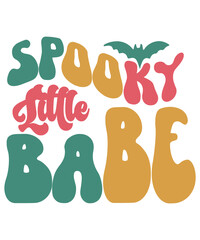 Retro Halloween SVG Bundle, Halloween SVG, Groovy Halloween Sublimation Designs, Hippie Halloween svg, Spooky svg, Retro Svg, Trendy svg