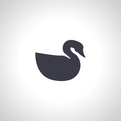 Swan icon. Swan bird icon