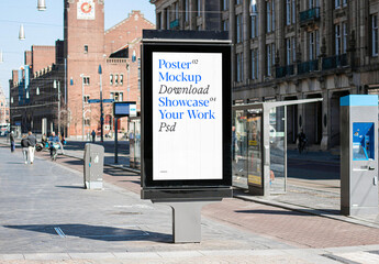 Street Digital Poster Mockup