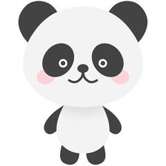 Cute panda bear character