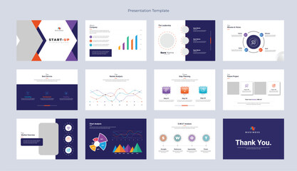 Presentation slide template design, business presentation slide, creative presentation design