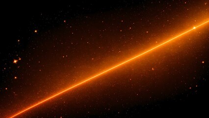 Obraz na płótnie Canvas Photo of a vibrant orange line against a dark backdrop