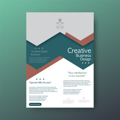 Creative Business cover design template with space for place text for flyer, book, brochure or poster.