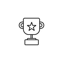 champion medal icon. Perfect for application, web, logo and presentation template. icon design line style