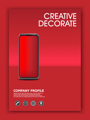 Template graphic design for decorate