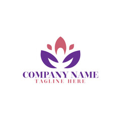 Natural Spa Beauty leaf  logo design
