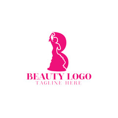 Beauty logo design with style and creative concept
