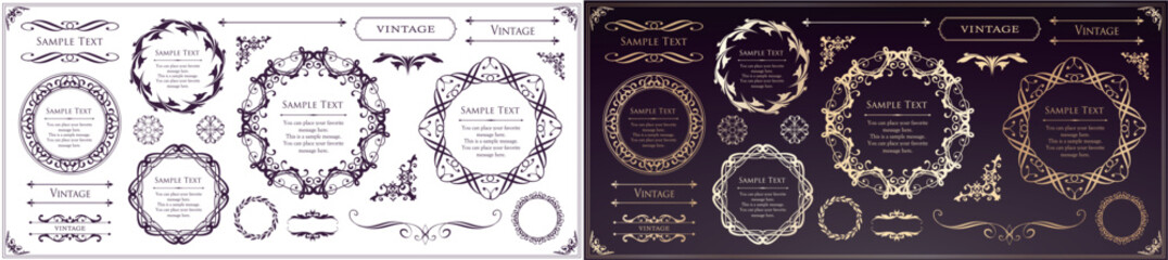 高級感のあるフレームデザイン