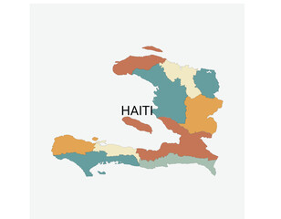 Haiti Administrative Multicolor Vector Map