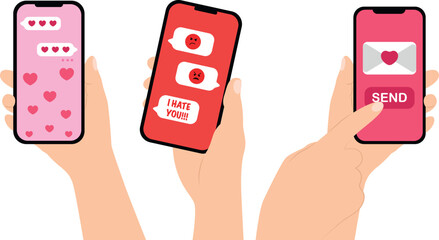Fototapeta premium Phone messages