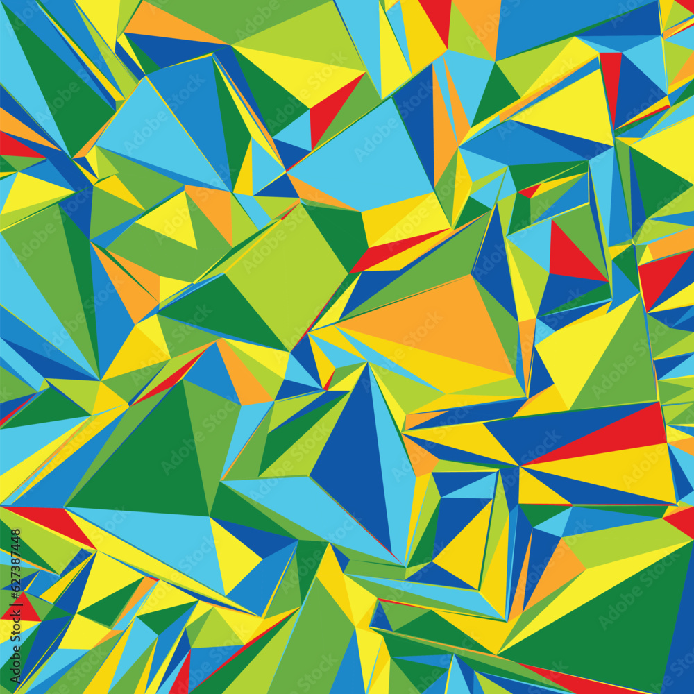 Poster abstract background with colorful triangles for magazines, booklets or mobile lock screen